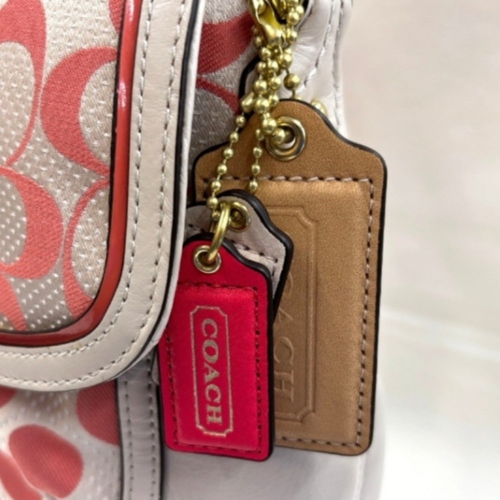 Rare Coach Poppy Signature C-Dot 2-Way Limited Edition Bag - Picture 4 of 16